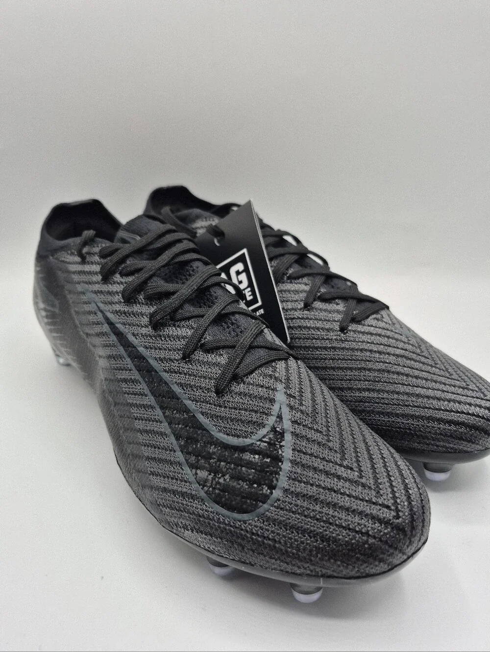 Nike Mercurial Vapor 16 ELITE AG Triple Black Mens 9 Soccer Cleats Boots New